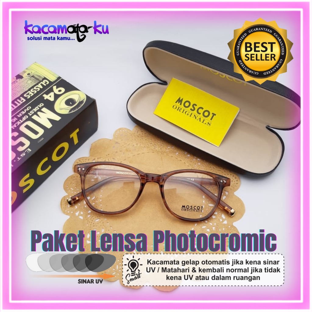 Kacamata Minus Pria Moscot Jess Free Lensa Minus Photocromic Murah