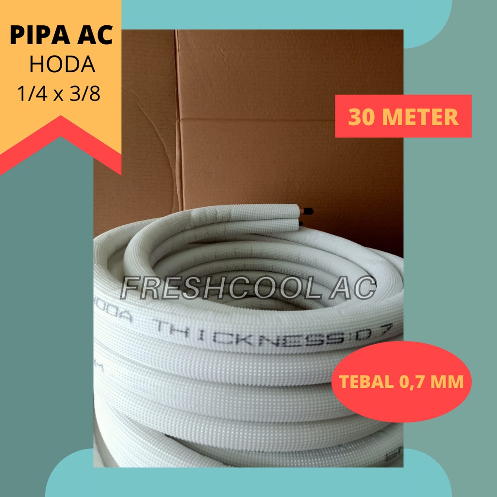 Jual Pipa Ac Hoda 14 X 38 Utk Ac 12 Pk 1 Pk 30 Meter Tebal 07