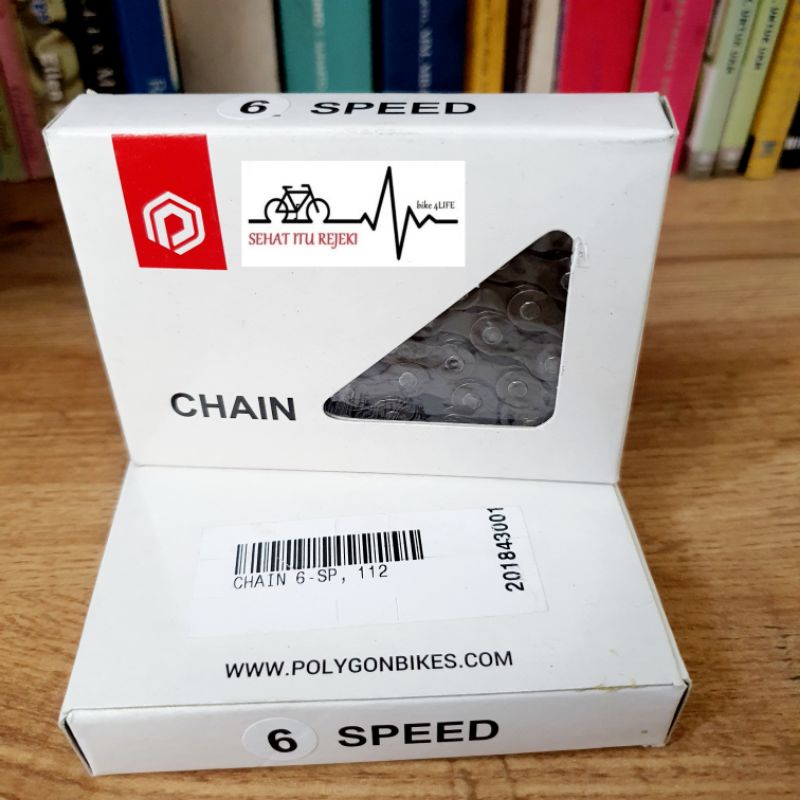 RANTAI SEPEDA POLYGON 6 - 7 SPEED BICYCLE CHAIN 6SP 7SP