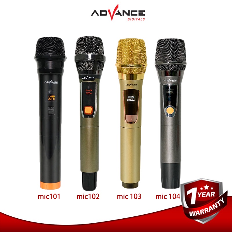 Advance  Single Profesional Dynamic Microphone Mic Kabel Microphone Premium/Wireless Microphone