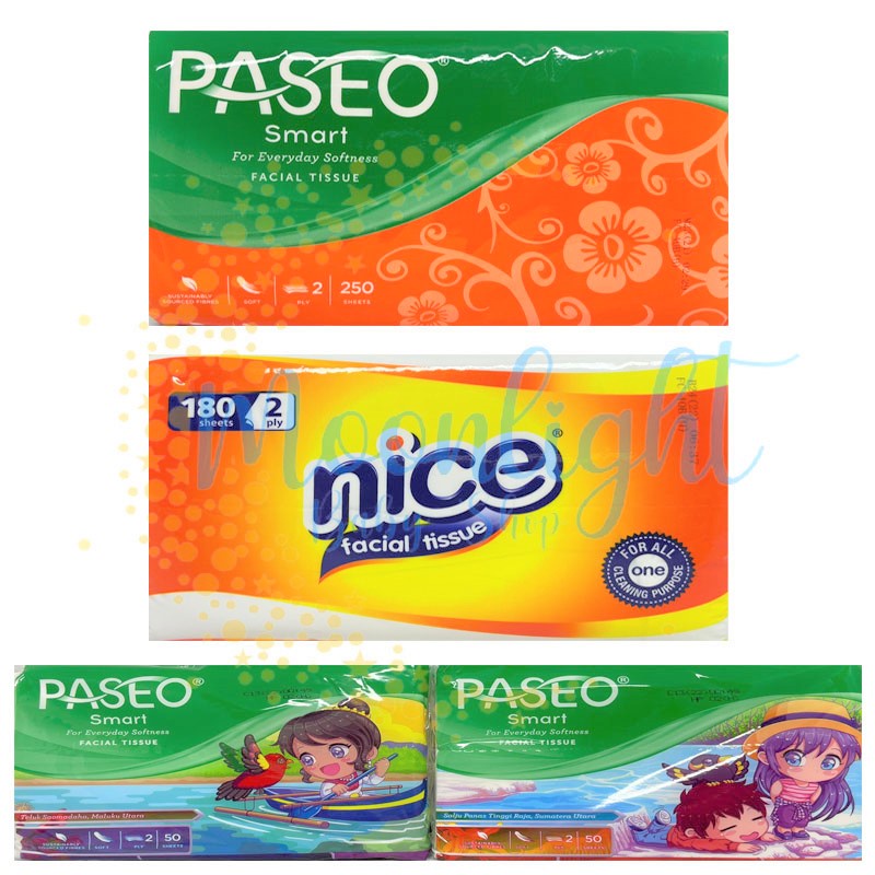 tissue paseo smart   nice   travel pack facial tissue