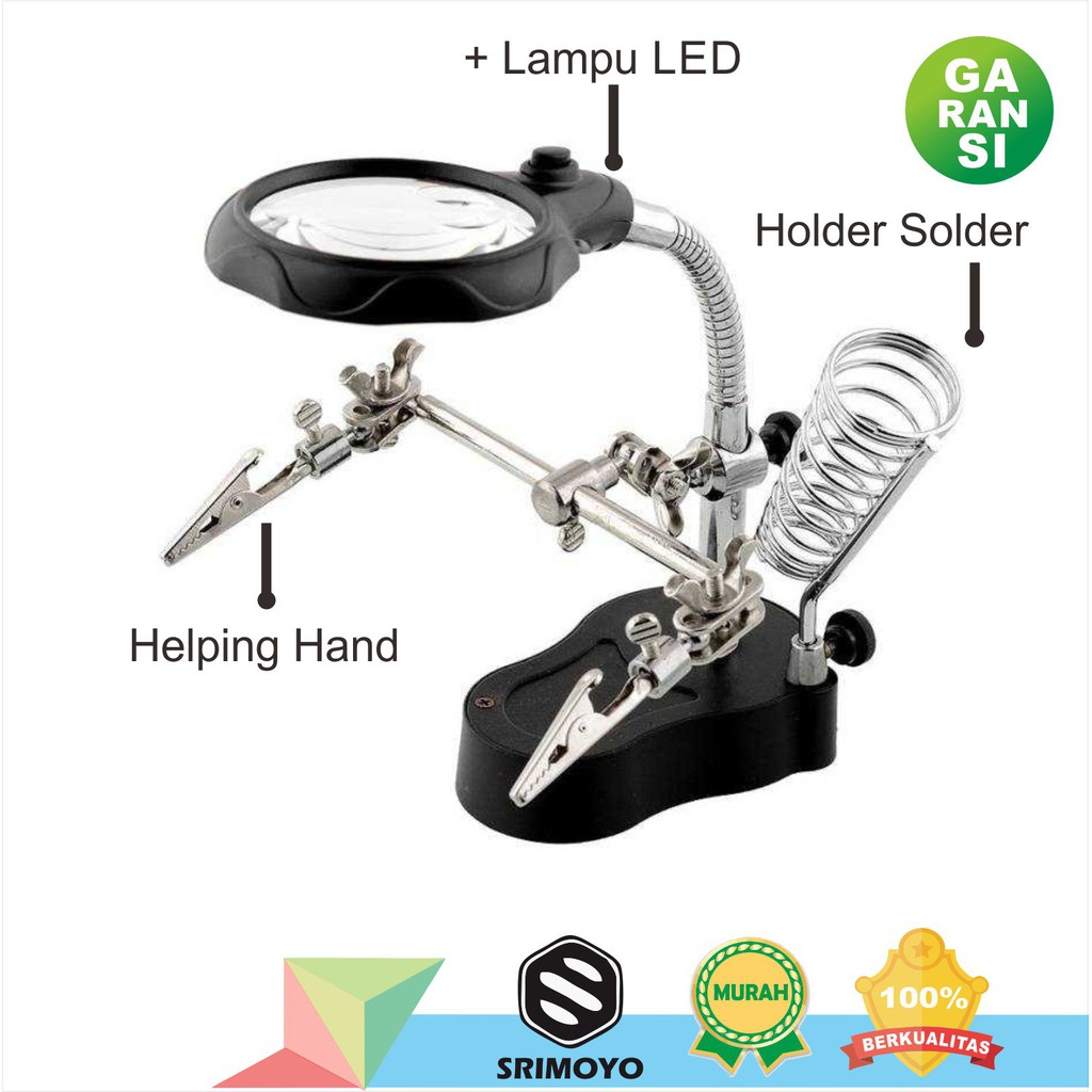 Jual Alat Reparasi Servis Elektronik dengan Kaca Pembesar Pegangan
