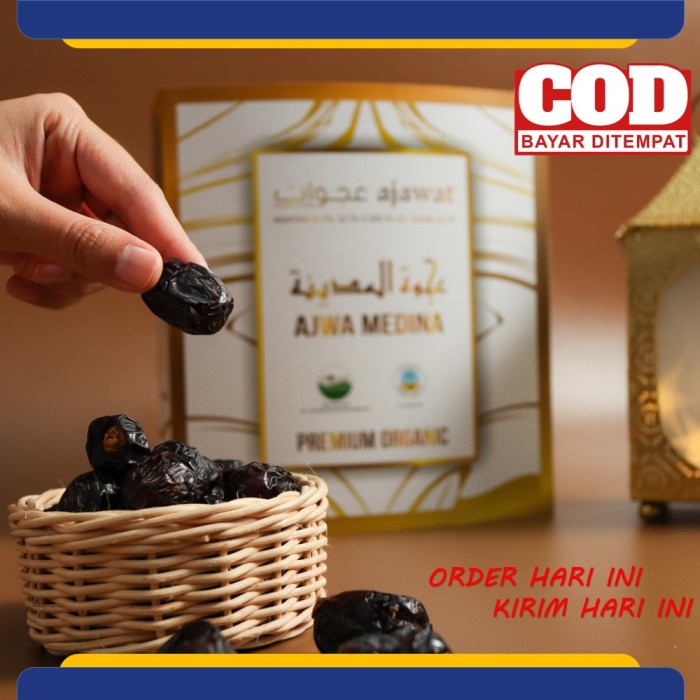

Kurma Terbaru - Kurma Ajwa Madinah Ajawat Premium 1 Kg Original