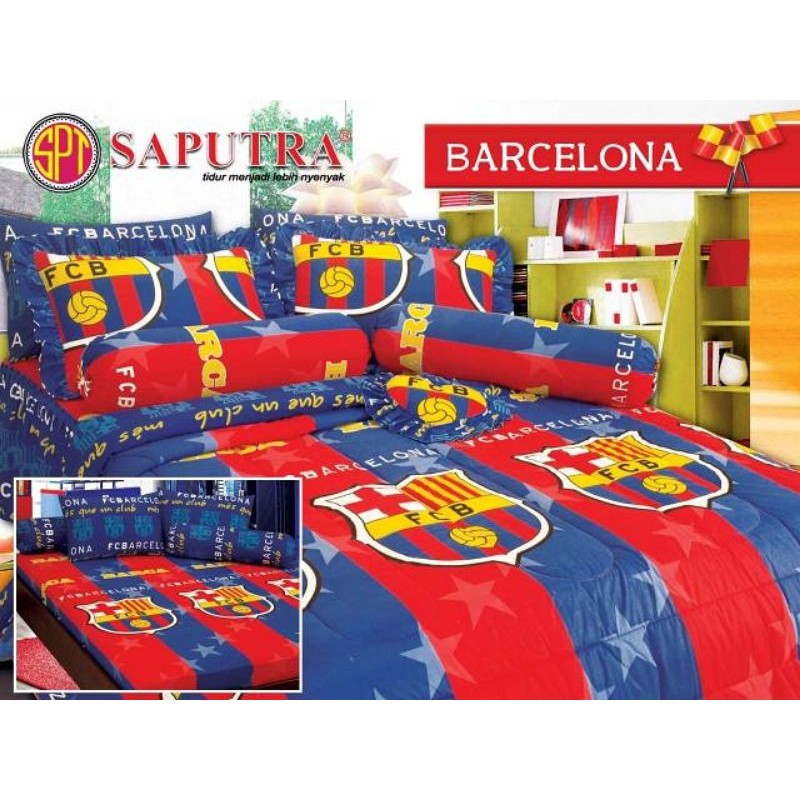 sprei barcelona saputra 180x200