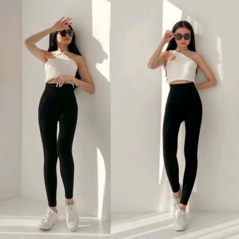 Legging basic premium celana legging wanita polos panjang