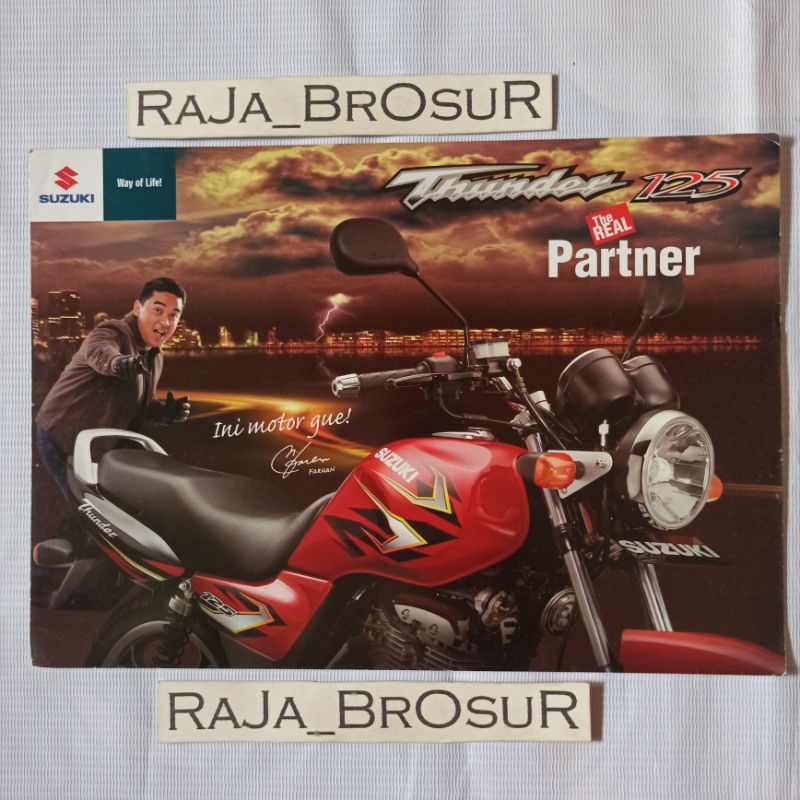 Poster brosur katalog leaflet Suzuki Thunder/Suzuki Thunder125 2008