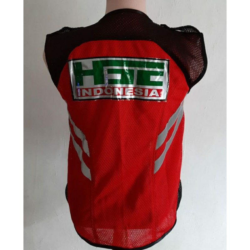 ROMPI SAFETY HSE JARING MERAH FREE LOGO K3 DAN PUNGGUNG TERLARIS