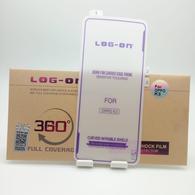 ANTISHOCK LOG ON OPPO K3 SCREEN PROTECTOR - ANTI GORES JELLY