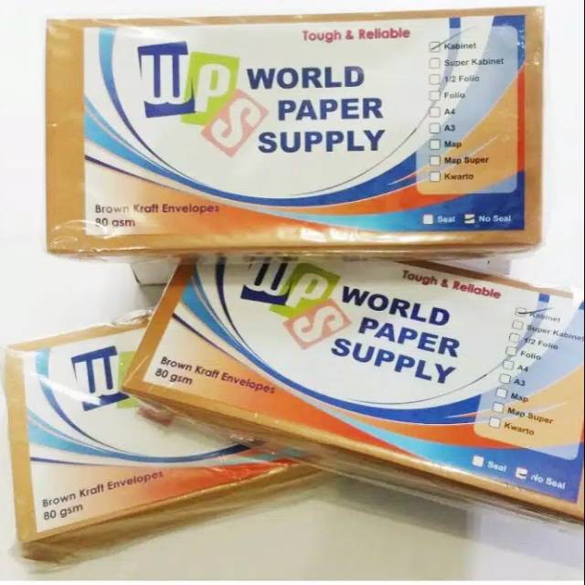 

Amplop Cokelat Ukuran Kabinet WPS ( 11 x 24 cm )