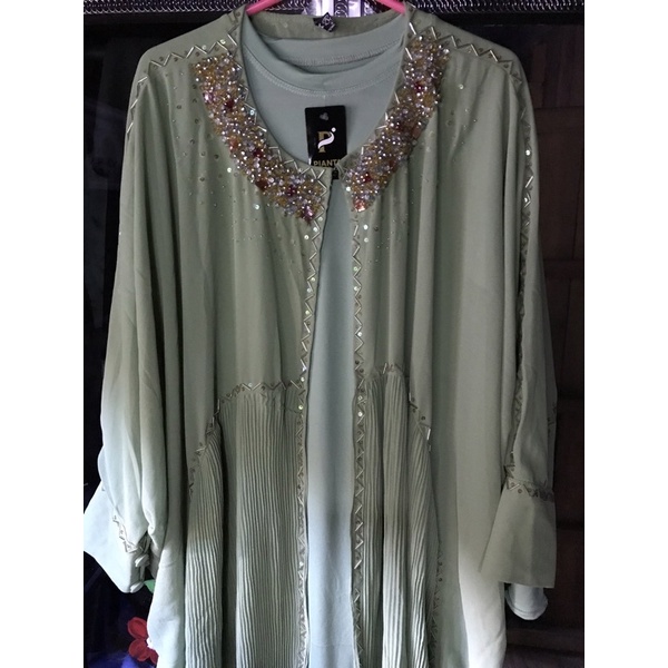 Preloved Kaftan Sidqia Mewah Free Inner Gamis & Turban