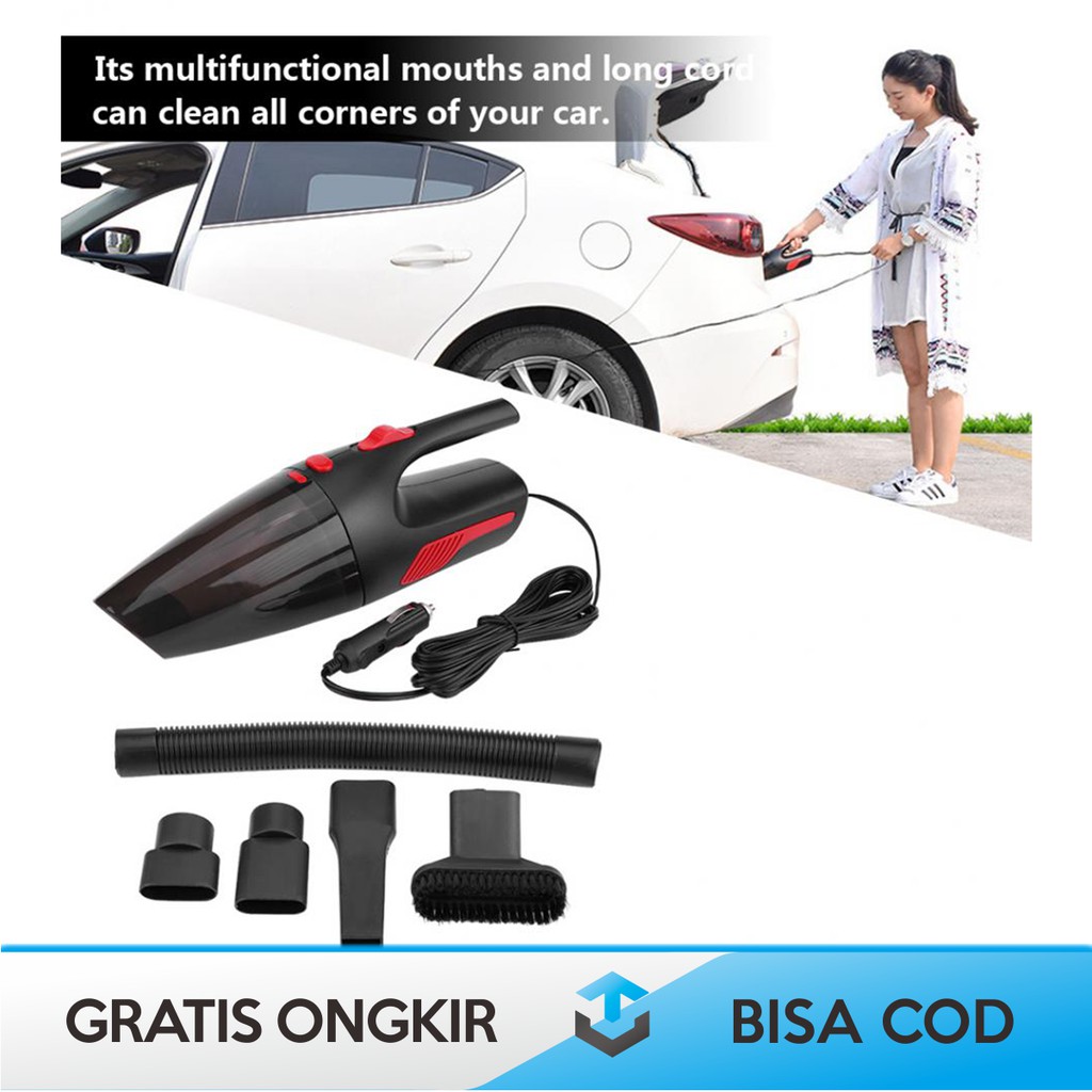 VACUUM CLEANER PENYEDOT DEBU MOBIL ORIGINAL OTOHEROES MINI PORTABLE 12V 120W - APY2001-2XCQ MURAH