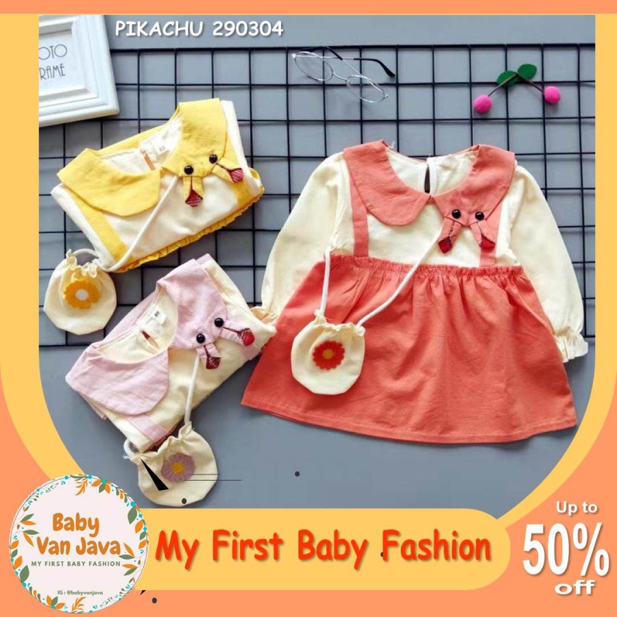 DRESS BAYI TUTU OVERALL KADO ULANG TAHUN LUCU IMPORT ( 1Y-3Y)