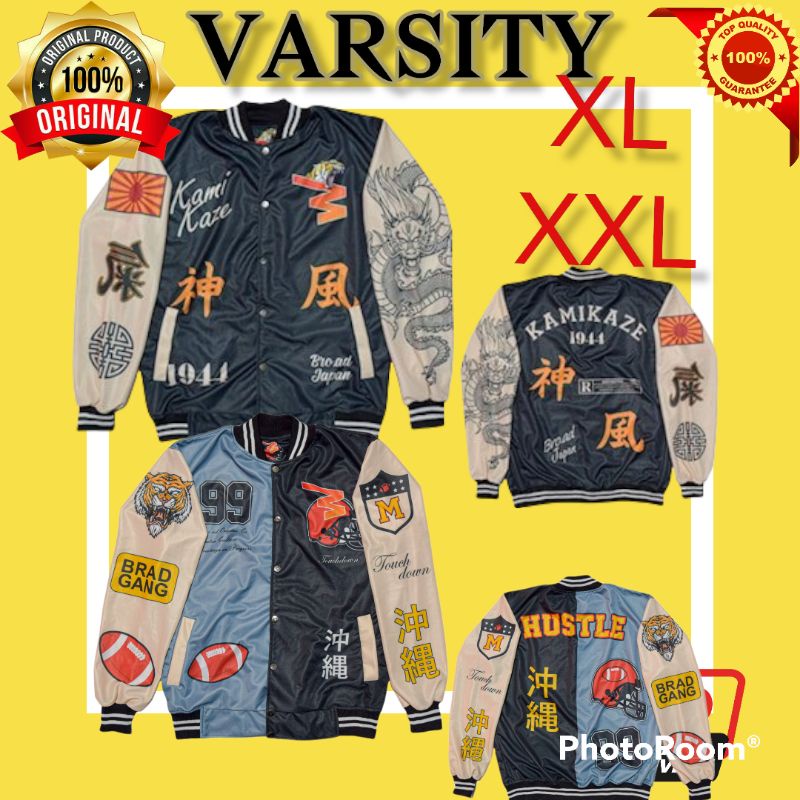 jaket varsity varsiti distro pria jaket baseball basebal cowok jaket bomber boomber atasan remaja ke
