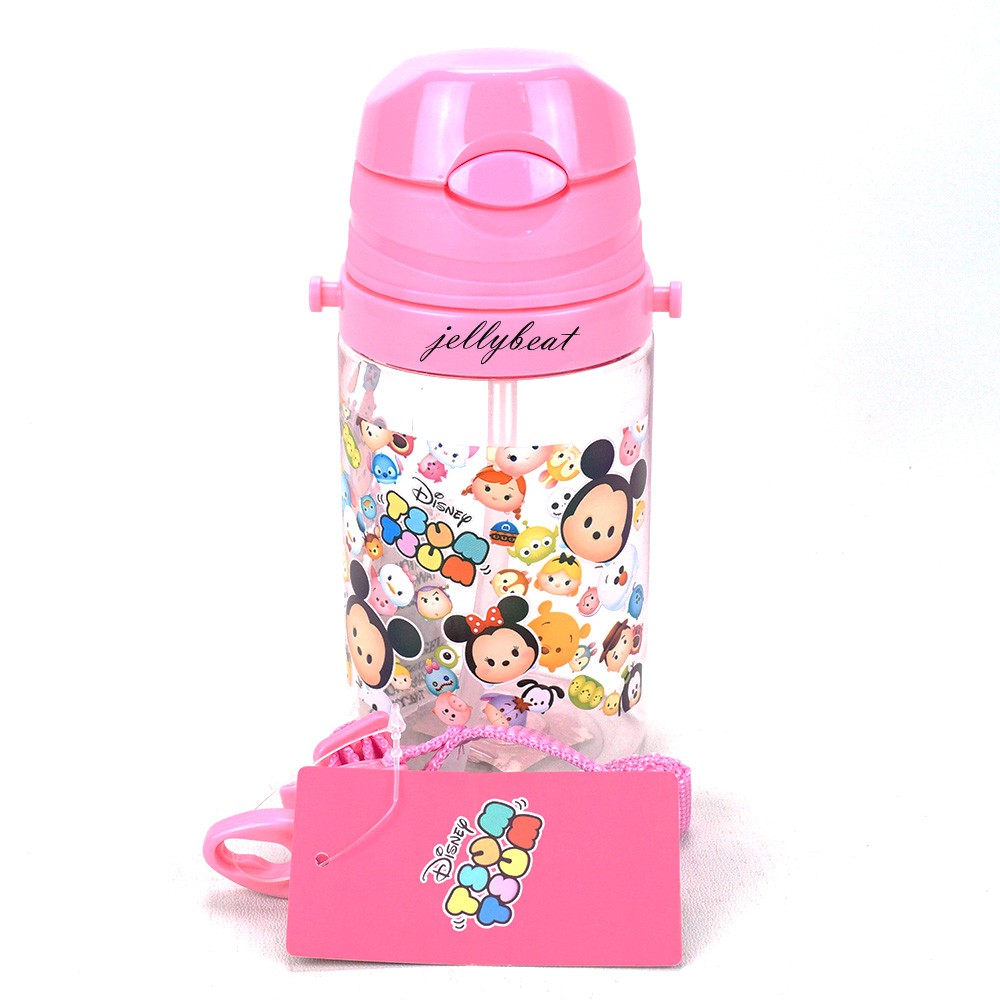 (X-3657) Botol Minum Anak350 ml Karakter BPA Free Tombol Sedotan