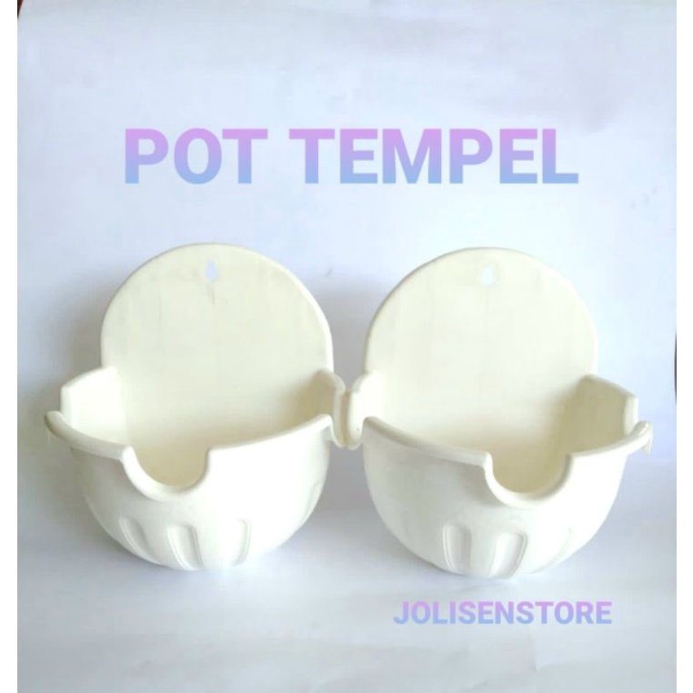 POT TEMPEL DINDING/POT DINDING PUTIH/POT TANAMAN GANTUNG/POT GANTUNG DINDING/POT PUTIH/POT PLASTIK