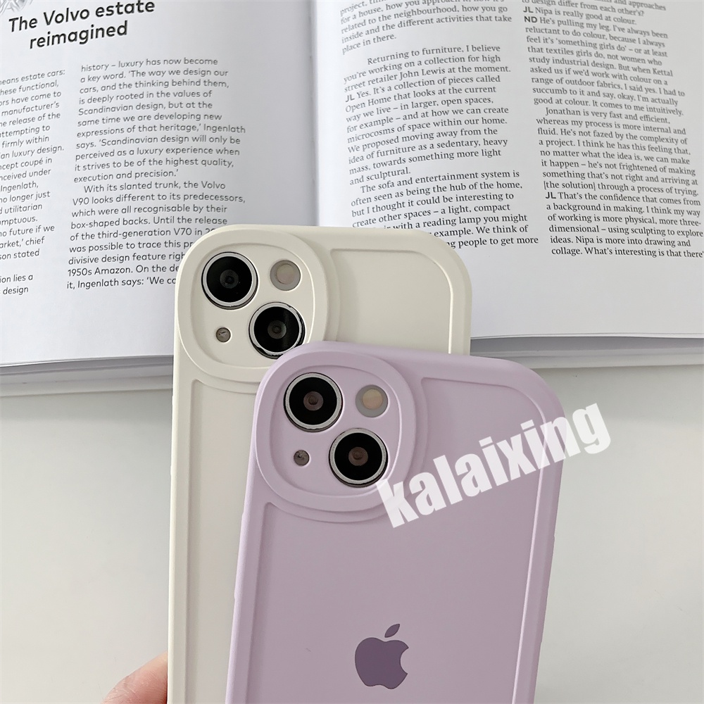 Casing Silikon untuk iPhone 14 / 13 / 12 / 11 Pro MAX X XS MAX XR 7plus 8plus Aksen Velvet