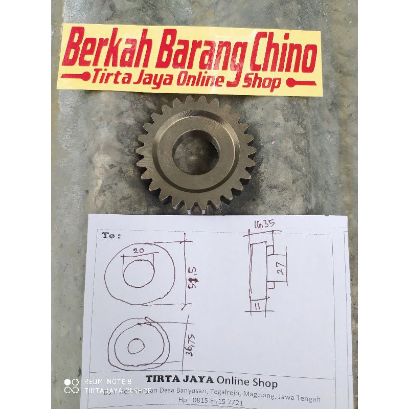 gear oplos rasio ratio gigi 6 tiger mata 26T untuk oplosan rasio tiger herex racing