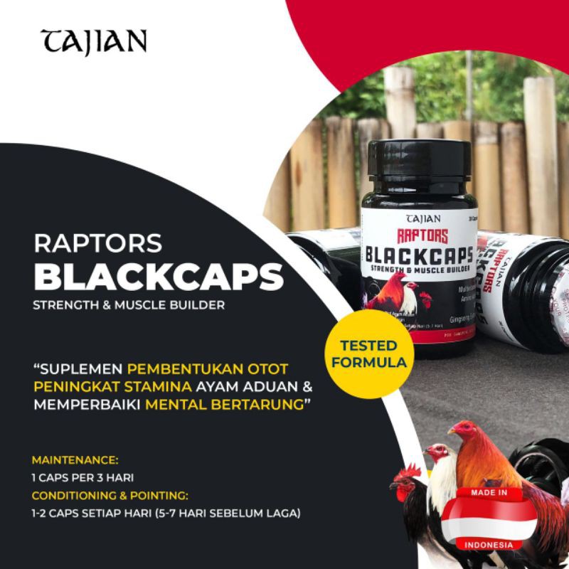 Blackcaps Tajian - multivitamin dan ATP