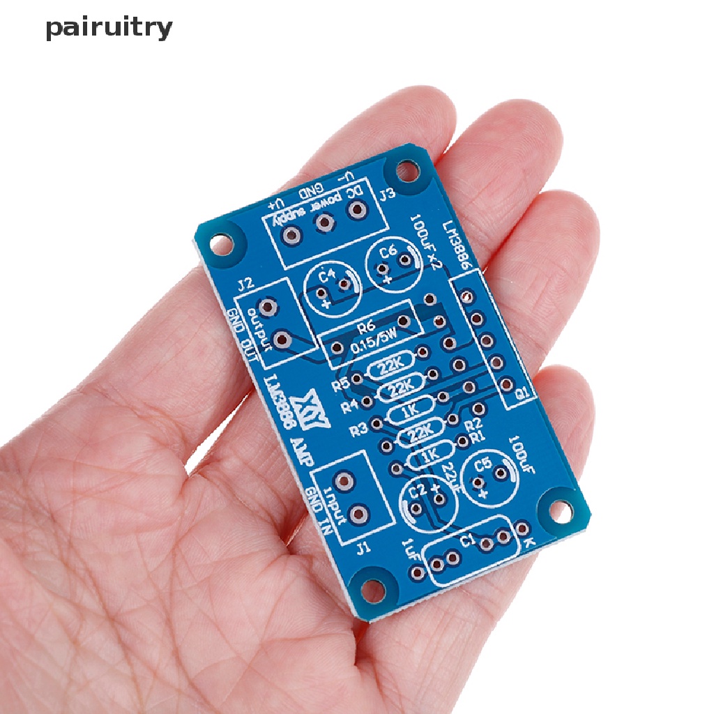 Prt Papan PCB Paralel power amplifier DC 004 20-28V 68W LM3886TF HIFI