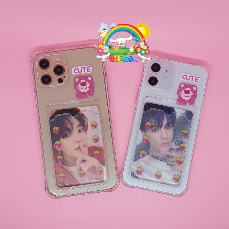 PHONE CASE HP IPHONE 11 12 PRO PROMAX CARD CASE KPOP PHOTOCARD PC NCT 127 DREAM WAYV EXO RED VELVET 