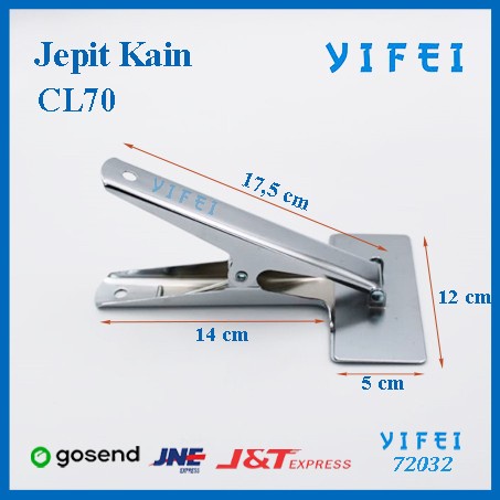 Penjepit Kain/ Pencapit kain murah berkualitas/Jepit Kain CL70 YIFEI-72032/Penjepit Kain