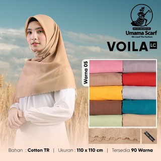 Kerudung Segi Empat Polos UMAMA VOILA LC POLOS RANDOM  