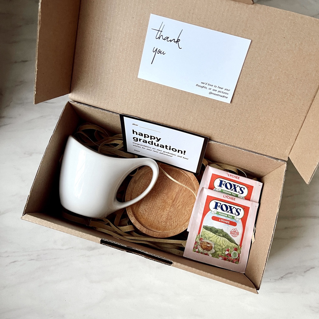 

Hampers Mug Tea Coaster Kado Wisuda Corporate Gift Custom