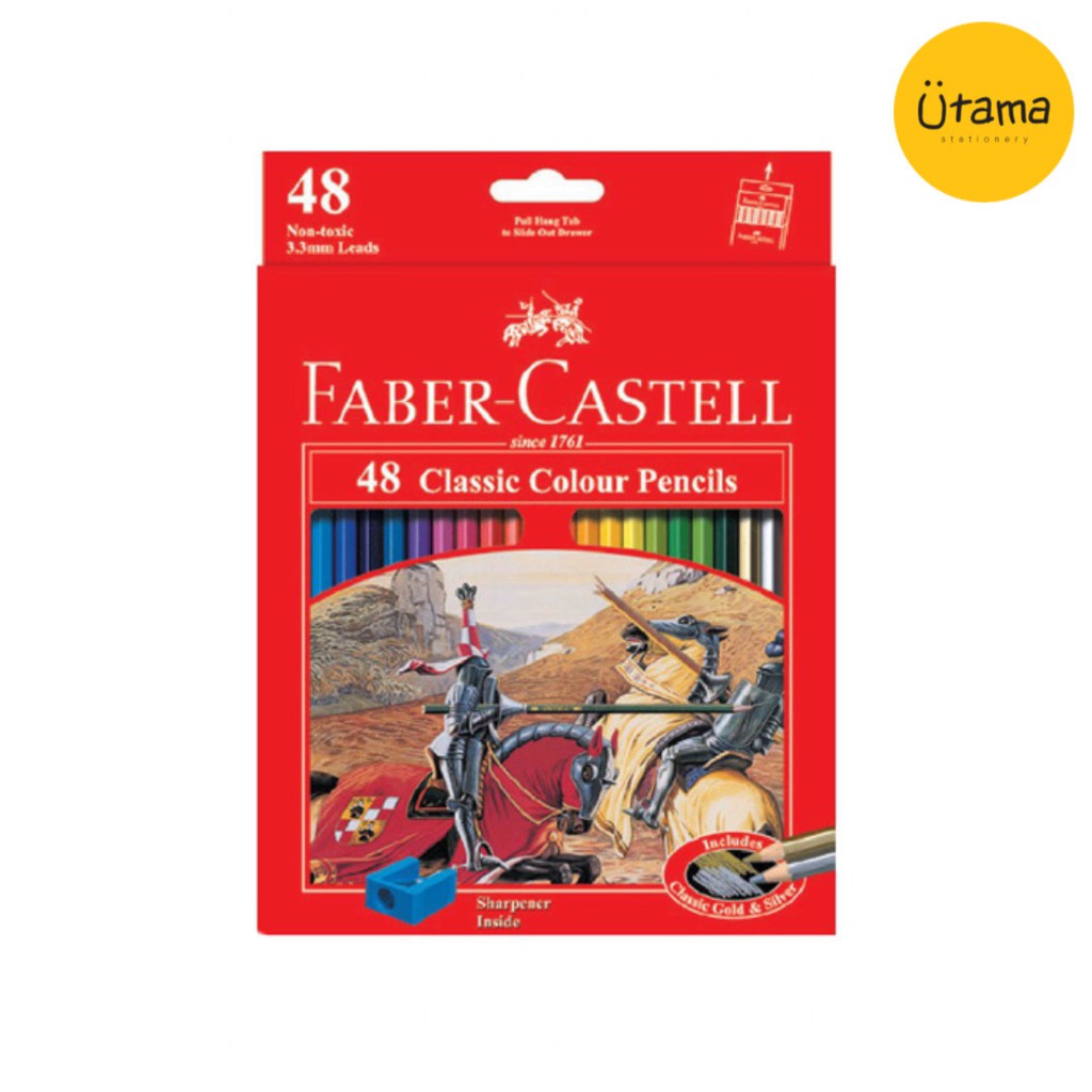 

Color/Colour Pencil/Pensil Warna Faber-Castell CLASSIC 48/Faber Castell/Castel clasic/klasik / pensil warna / pensil warna set 48 / pensil warna faber castell / pensil warna set / pensil warna lengkap / pensil warna 48 warna / pensil warna murah / pinsil