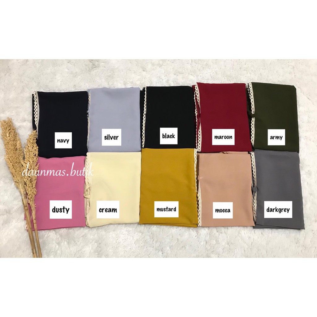 1KG BISA 12PCS | AINA JILBAB BERGO RENDA MARYAM JILBAB INSTAN ALAZHAR-4