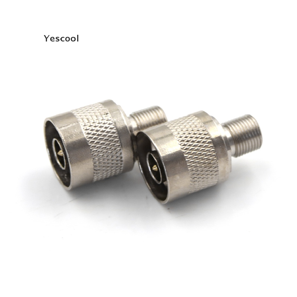 Yescool 10Pcs / lot adapter Konektor jack coaxial RF Tipe N male Ke F female