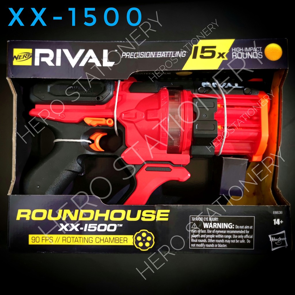 NERF rival roundhouse XX-1500 blaster toy mainan