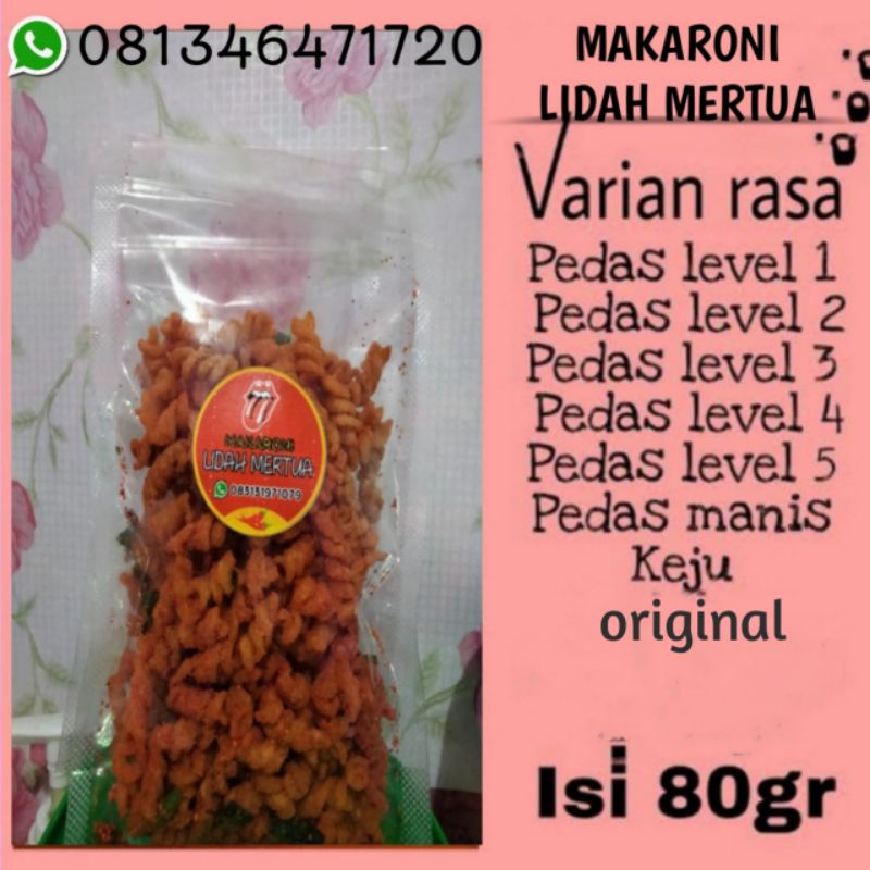 

Makaroni lidah mertua pedas