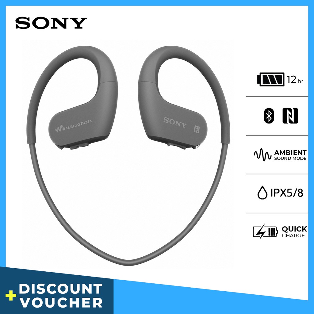 Walkman Sony NW-WS623 Walkman Waterproof Sports MP3 Player Bluetooth up to 4GB Battery up to 12H