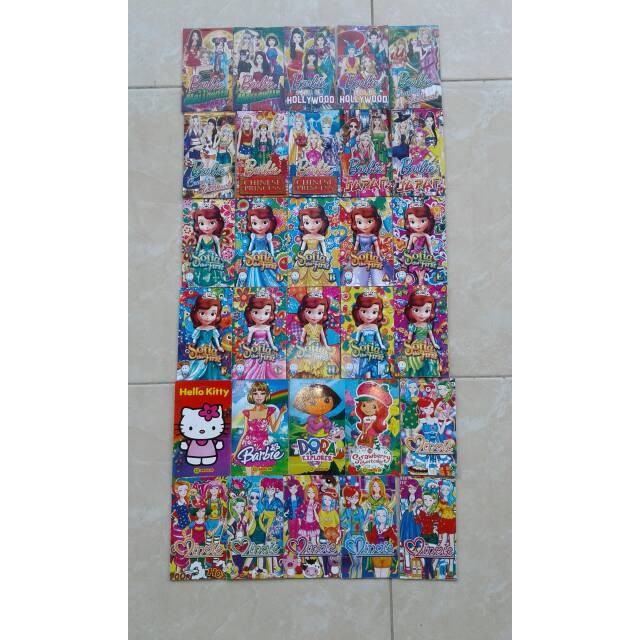 Mainan BP Kertas Buku / Paper Dress Up Karakter