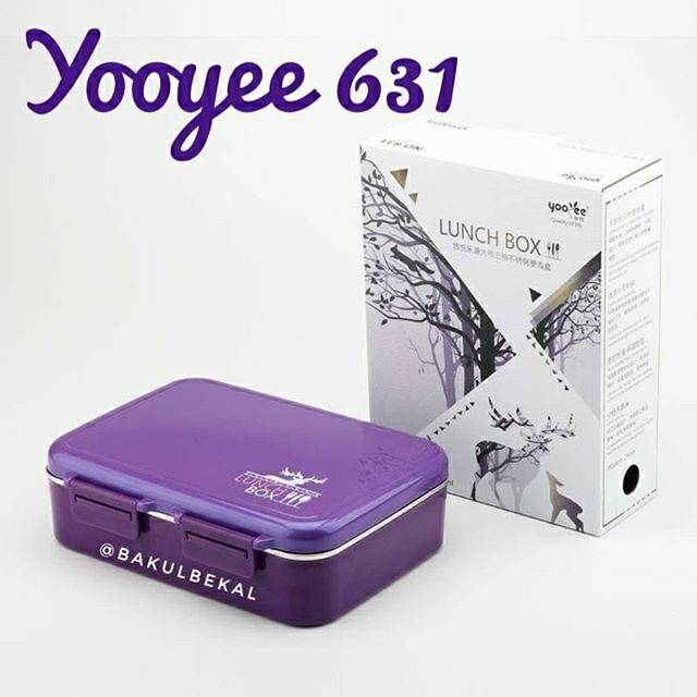 Yooyee Thermal 631 Stainless Steel Lunch Box Kotak Bekal Kerja Tahan Panas Anti Tumpah Tepak Bento