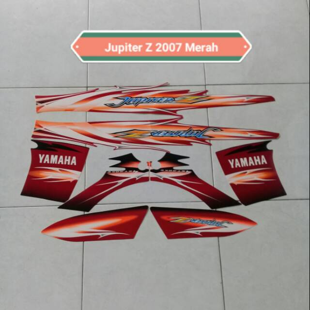 Striping Motor Yamaha Jupiter Z 2007 Merah