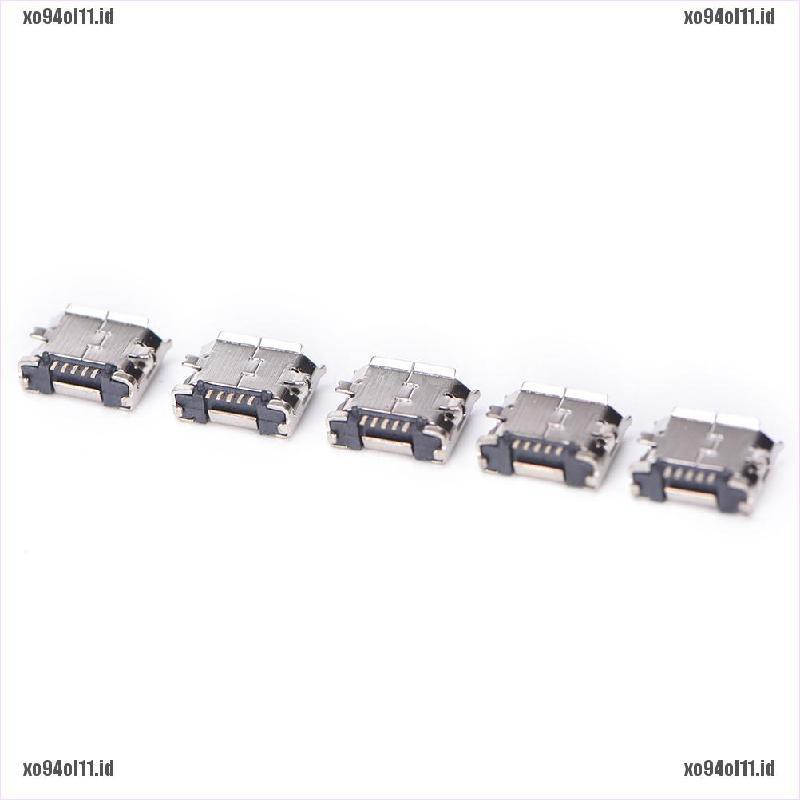 【XO@COD】10pcs Micro USB 5pin B type Female Connector For Connector 5 pin