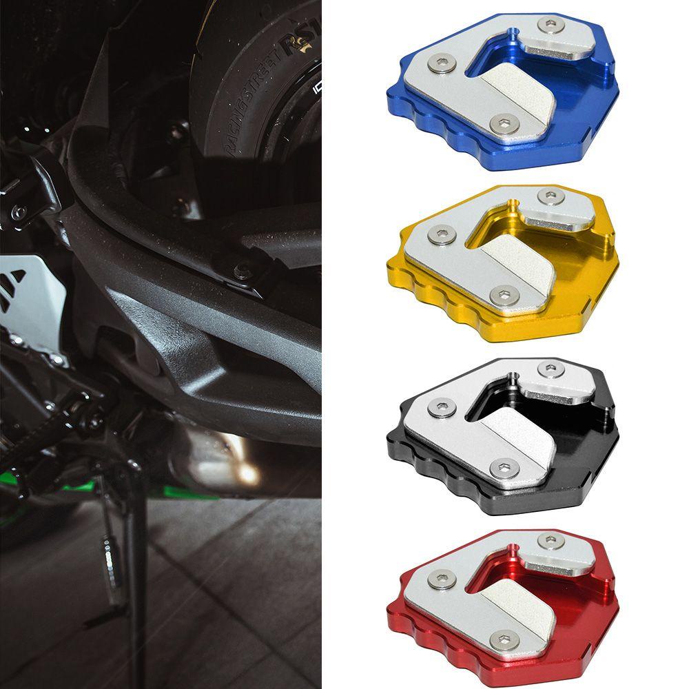 Populer Kaki Ekstensi Pad Pembesar Aksesoris Motor Side Stand Foot Support Side Kick Stand Untuk BMW S1000XR 15-19