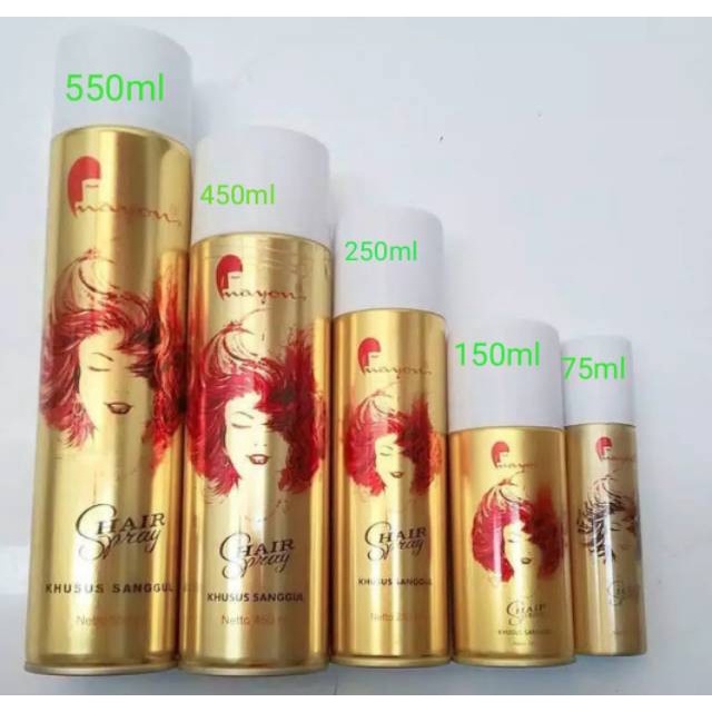 MAYON HAIR SPRAY 150mL/250mL BISA UTK HIJAB