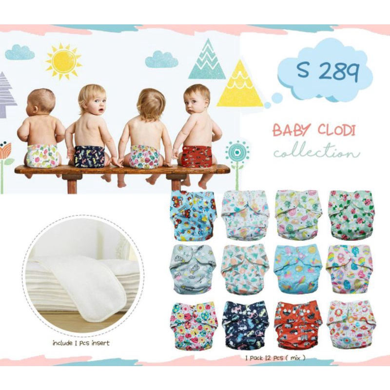 Cloth diapers 1 insert - popok bayi sekali pakai