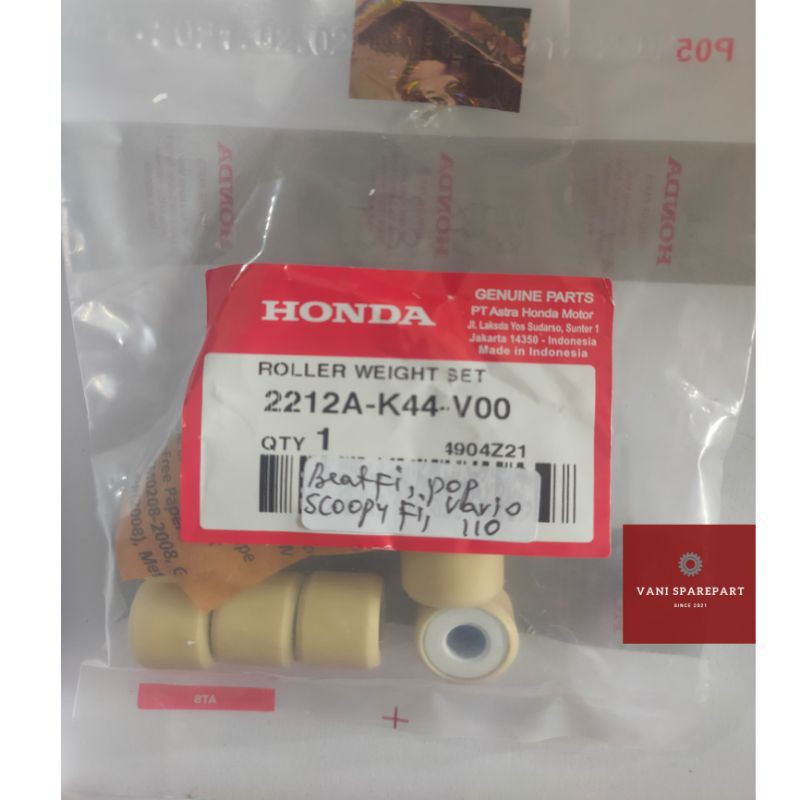 ROLLER BEAT POP K44 ROLLER SCOOPY ESP BEAT POP BEAT STREET K44 ORIGINAL HONDA
