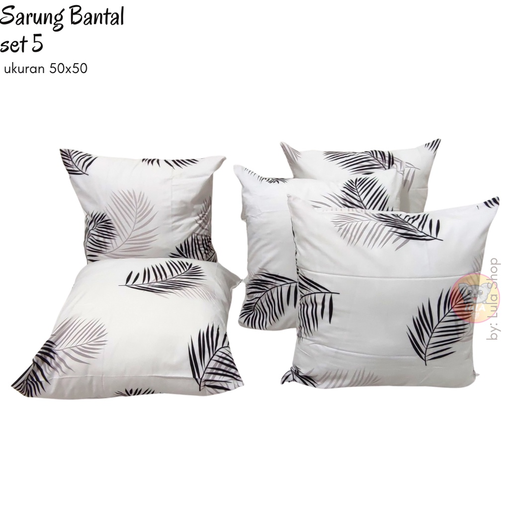 Paket Sarung Bantal Sofa 50x50 Murah Lebay