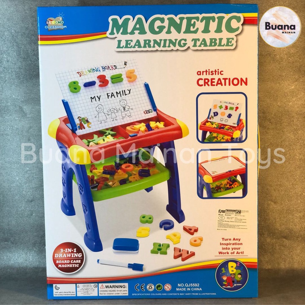 MAGNETIC LEARNING TABLE 5592 MAINAN MEJA BELAJAR EDUKASI ANAK BALITA