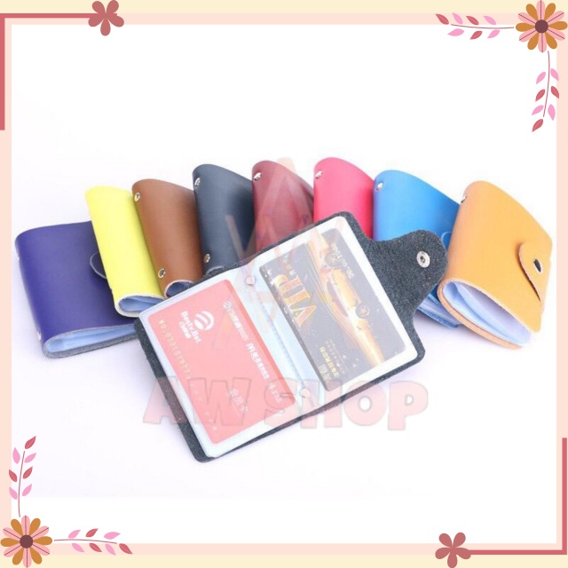 Dompet Kartu Warna Import Isi 24