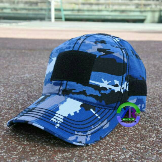 Topi Loreng TNI AU Velcro