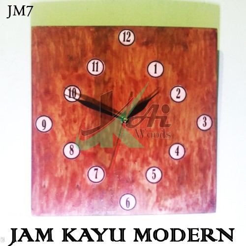 Jam Dinding Kayu Modern (JM7)