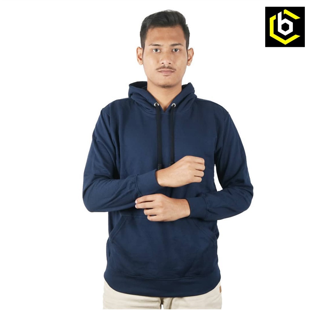 Hoodie Jumper Navy Polos Unisex Pria dan Wanita