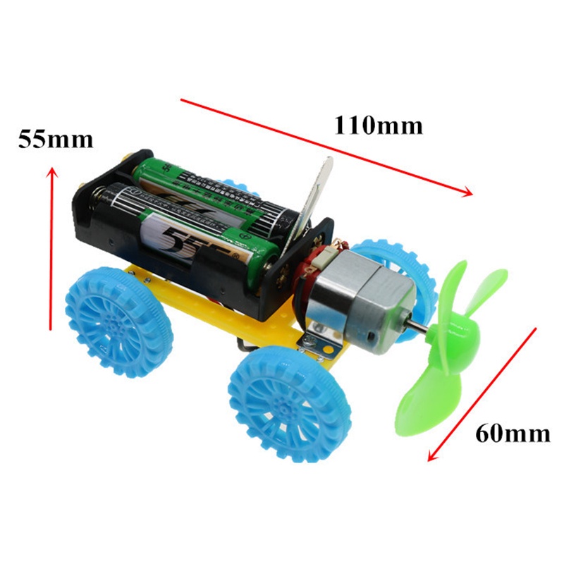 Mainan Rakit Mobil Elektrik MINI Bahan Plastik Untuk Edukasi Sains Anak