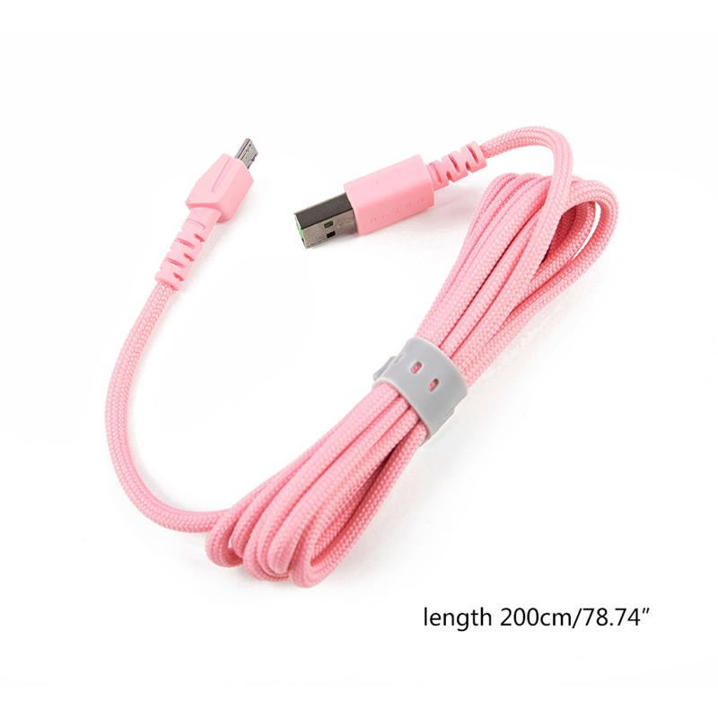 Cre Kabel Audio 2m Warna Pink Untuk Headset Gaming Kraken BT Kitty