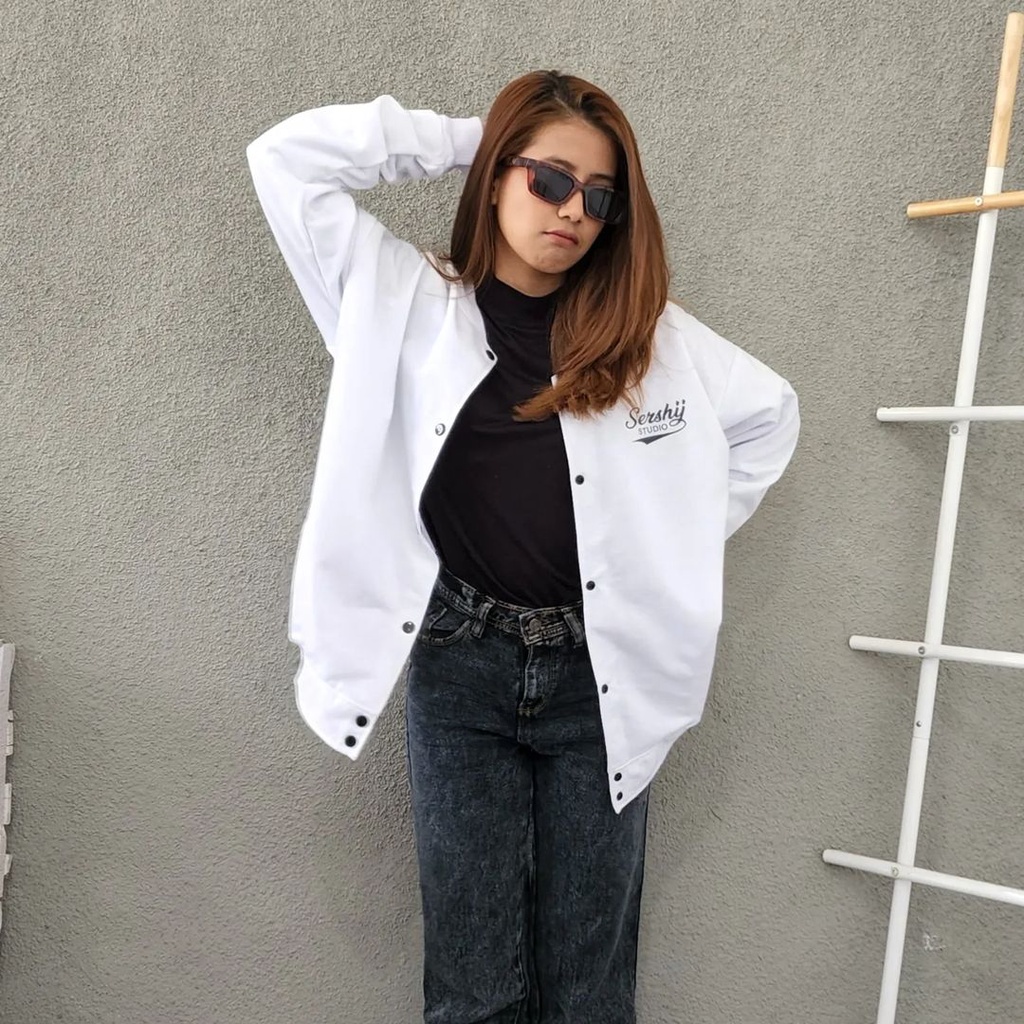 SERSHI OUTHER Sweater Crewneck Oversize Wanita | Cardigan Outher Termurah Fashion Terkini Korean Style